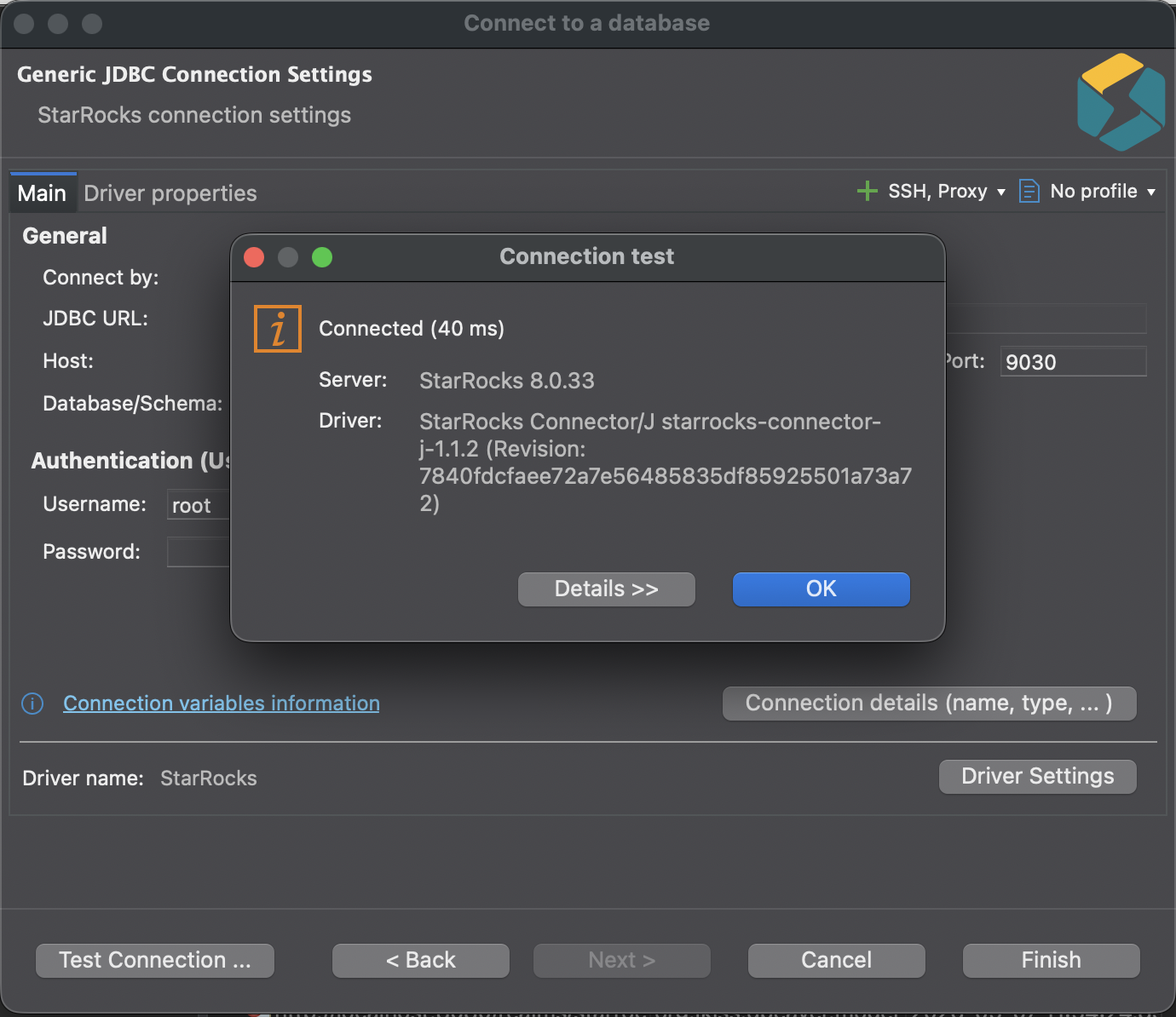 DBeaver - Test Connection