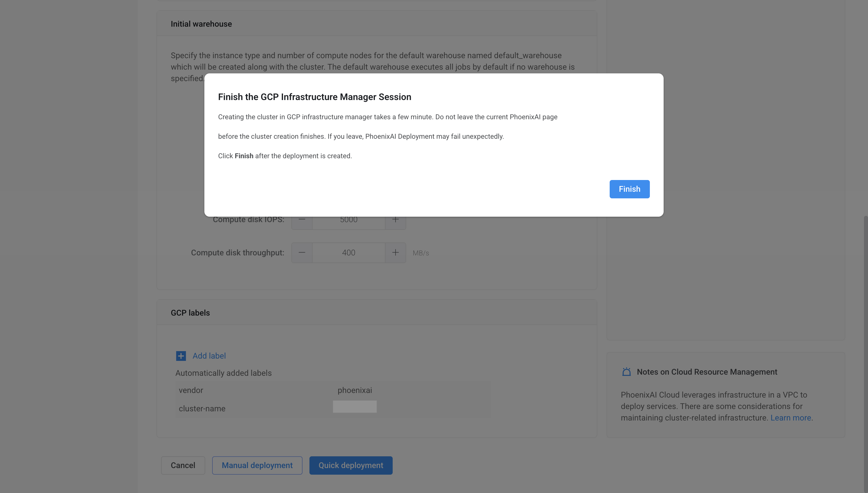 Quick Deployment Message