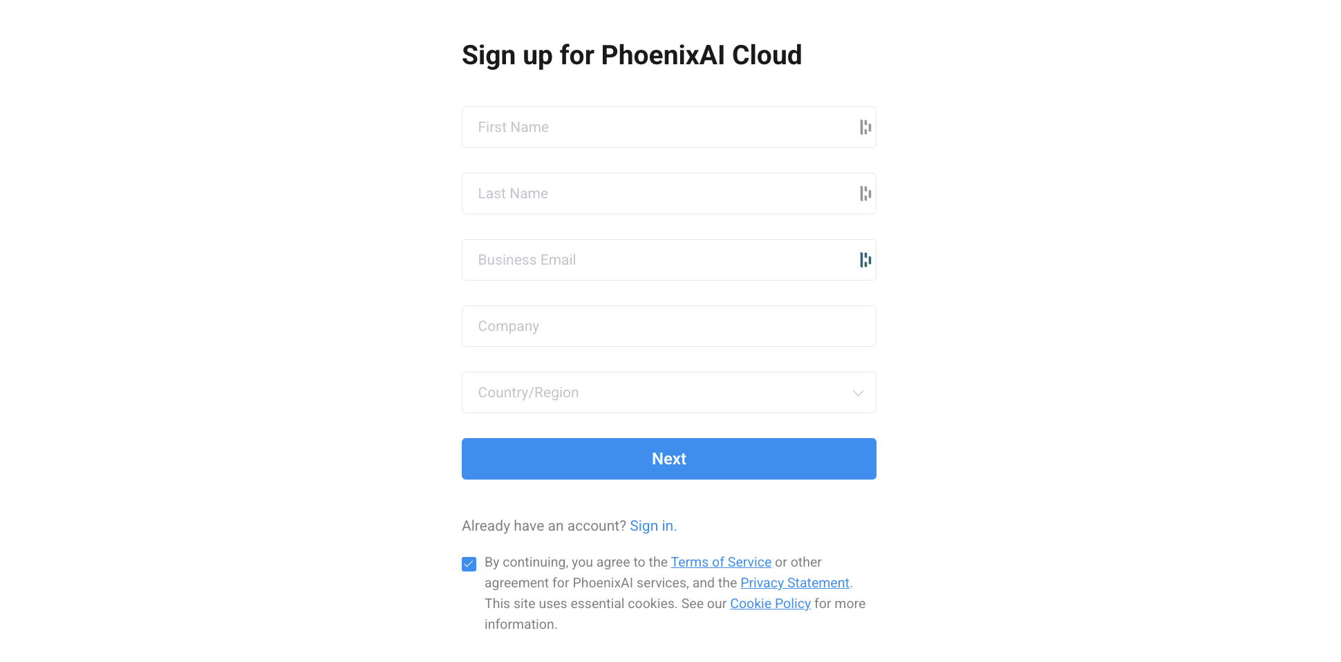 signup