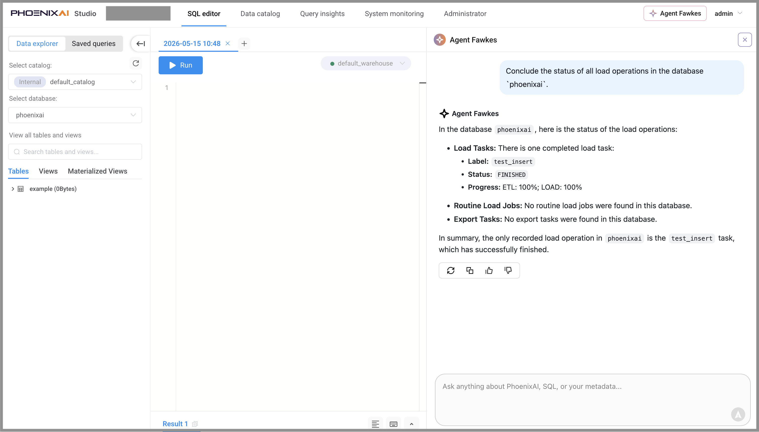 Monitor Load Task Status